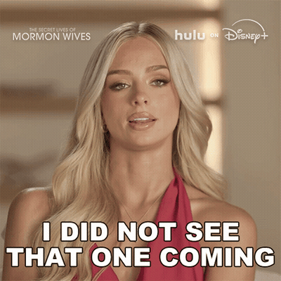 Woman Says I Did Not See That One Coming Disney Ad GIF