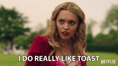 Woman Says I Do Really Like Toast GIF