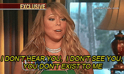 Woman Says I Don't Hear You I Don't See You You Don't Exist To Me GIF