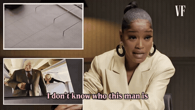 Woman Says I Don't Know Who This Man Is GIF