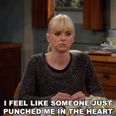 Woman Says I Feel Like Someone Just Punched Me In The Heart GIF