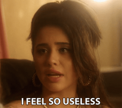 Woman Says I Feel So Useless GIF