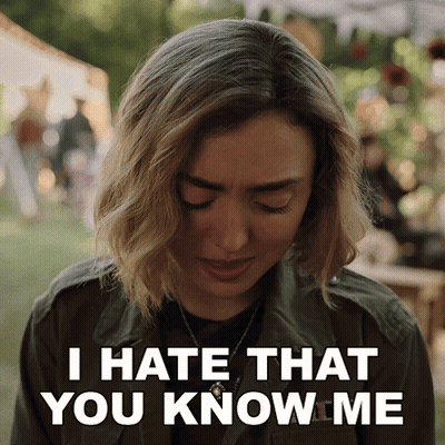 Woman Says I Hate That You Know Me GIF
