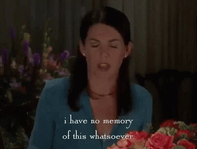 Woman Says I Have No Memory Of This Whatsoever GIF