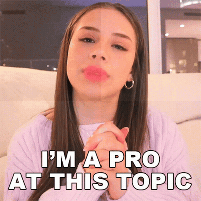 Woman Says I'm A Pro At This Topic On Couch GIF