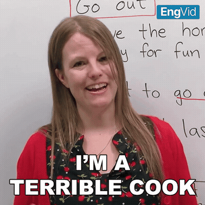 Woman Says I'm a Terrible Cook in Front of Whiteboard