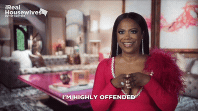 Woman Says I'm Highly Offended Real Housewives Poster GIF