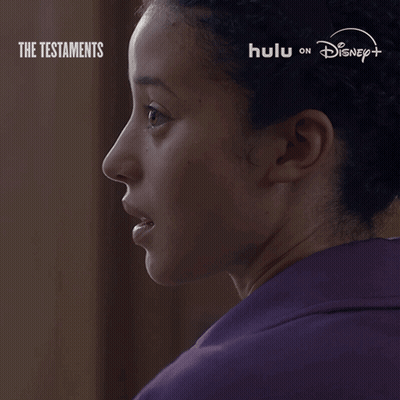 Woman Says I'm In Love In Front Of Testaments Poster GIF