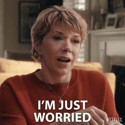 Woman Says I'm Just Worried GIF