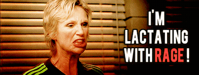 Woman Says I'm Lactating With Rage In Front Of Window GIF