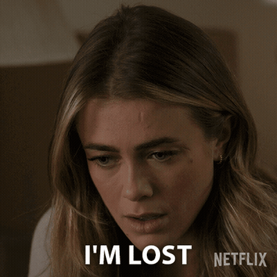 Woman Says I'm Lost Netflix Ad GIF