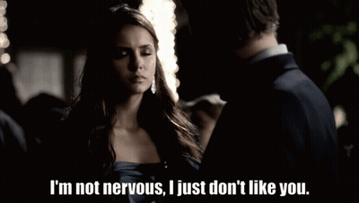 Woman Says I'm Not Nervous I Just Don't Like You GIF