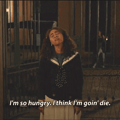 Woman Says I'm So Hungry I Think I'm Goin Die GIF