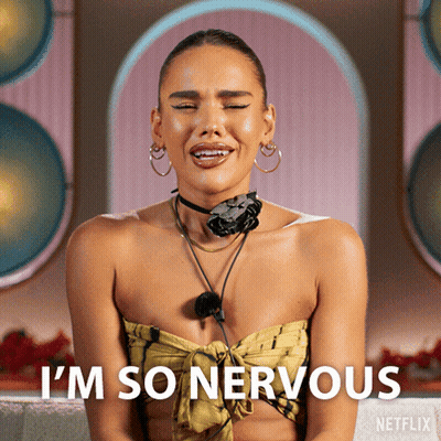 Woman Says I'm So Nervous Netflix Ad GIF
