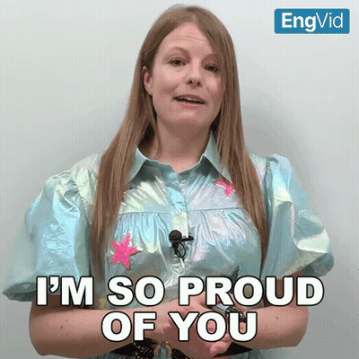 Woman Says I'm So Proud Of You GIF