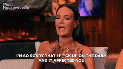 Woman Says I'm So Sorry That I Fuck Up On The Daily GIF