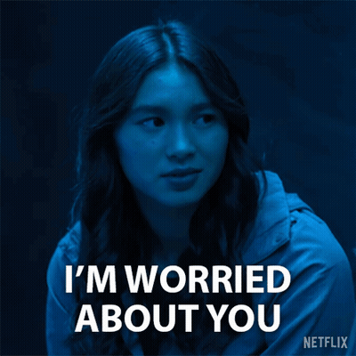 Woman Says I'm Worried About You In Netflix Ad GIF