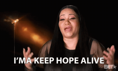 Woman Says I Ma Keep Hope Alive At Microphone GIF