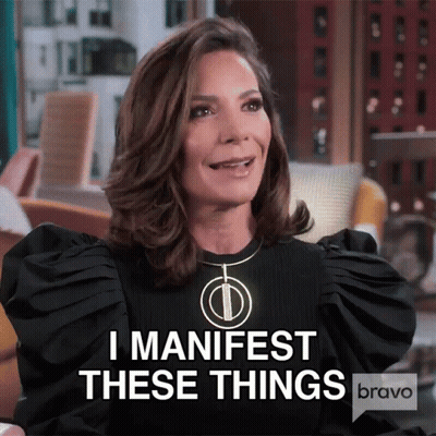 Woman Says I Manifest These Things In Bravo Ad GIF