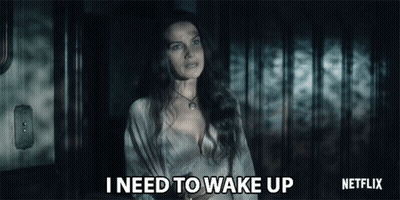 Woman Says I Need To Wake Up Netflix Ad GIF