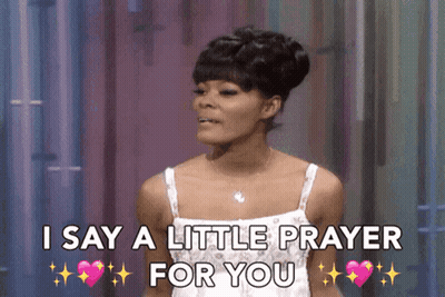 Woman Says I Say A Little Prayer For You GIF