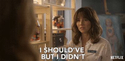 Woman Says I Should've But I Didn't Netflix Ad GIF