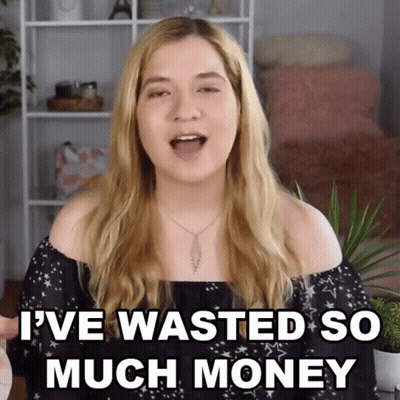 Woman Says I've Wasted So Much Money in Front of Shelf