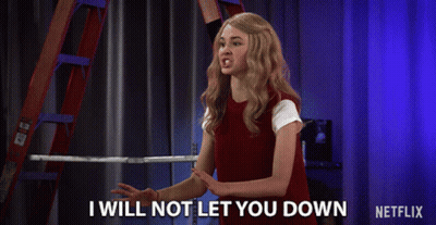 Woman Says I Will Not Let You Down Netflix Ad GIF