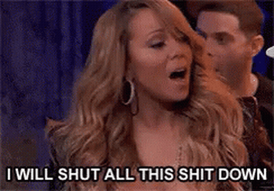 Woman Says I Will Shut This Shit Down Man Watches GIF