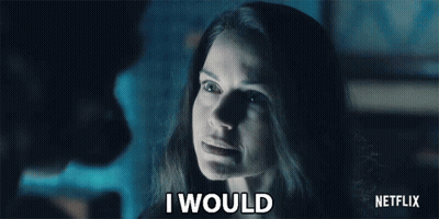 Woman Says I Would In Netflix Ad GIF