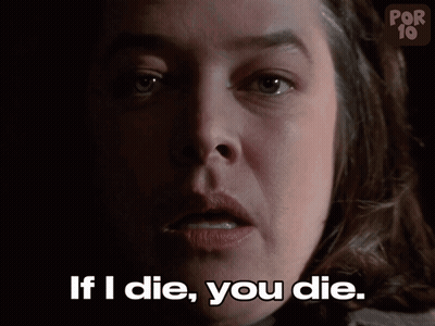 Woman Says If I Die You Die In Dark Room GIF