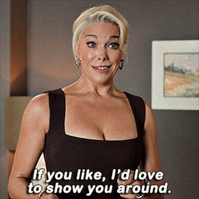 Woman Says If You Like I'd Love To Show You Around GIF