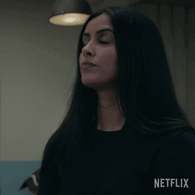 Woman Says It's Difficult To Explain Netflix Advertisement GIF