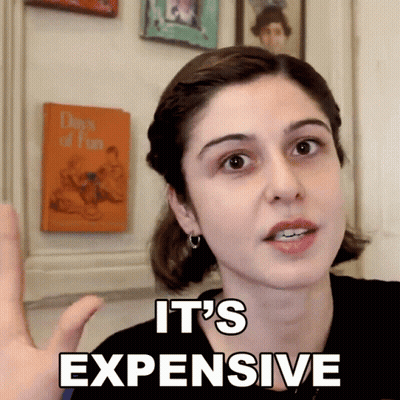 Woman Says It's Expensive In Front Of Pictures GIF