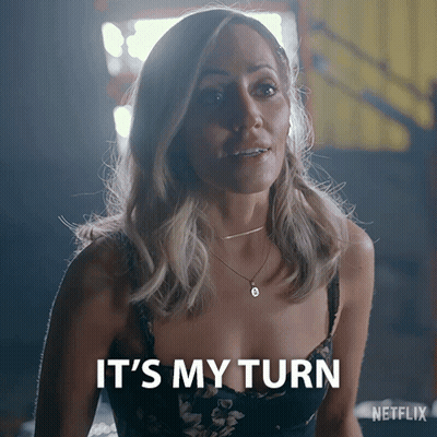 Woman Says It's My Turn Netflix Ad GIF