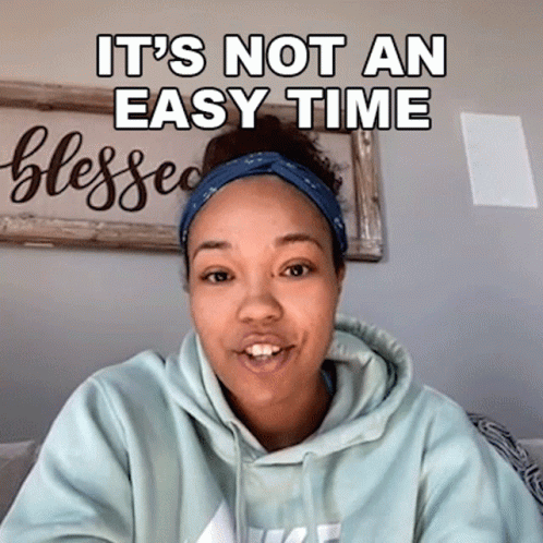 Woman Says It's Not An Easy Time Wearing Headband GIF