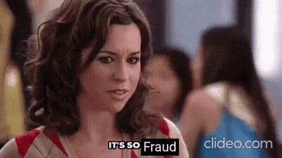 Woman Says It's So Fraud In Front Of Crowd GIF