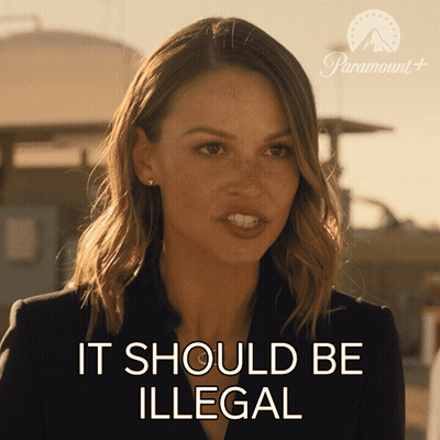 Woman Says It Should Be Illegal With Paramount Logo GIF
