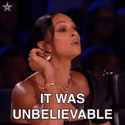 Woman Says It Was Unbelievable In A Crowded Room GIF
