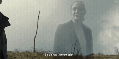 Woman Says Legends Never Die In Field GIF