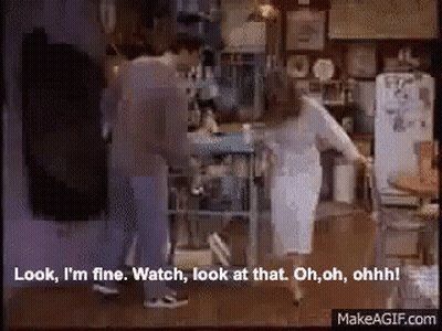 Woman Says Look I'm Fine To Man GIF