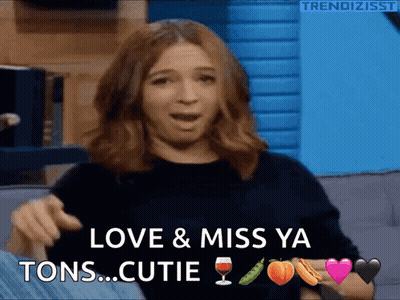 Woman Says Love & Miss Ya Tons Cutie GIF