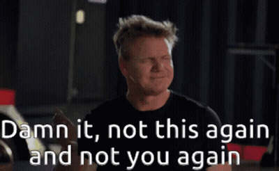 Woman Says Not Again In Dark Room GIF