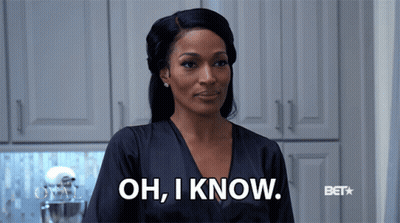 Woman Says Oh I Know In Kitchen GIF
