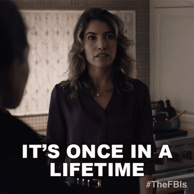 Woman Says Once In A Lifetime To Man GIF