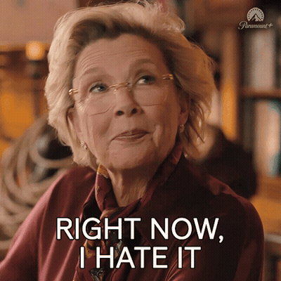 Woman Says Right Now I Hate It Paramount+ Ad GIF