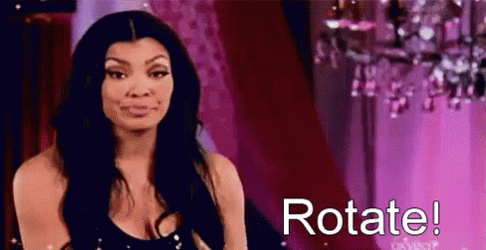 Woman Says Rotate GIF