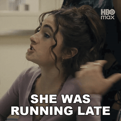 Woman Says She Was Running Late HBO Max Ad GIF