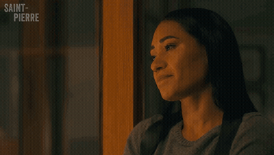 Woman Says So You're Not Denying It In Front Of Saint Pierre Logo GIF