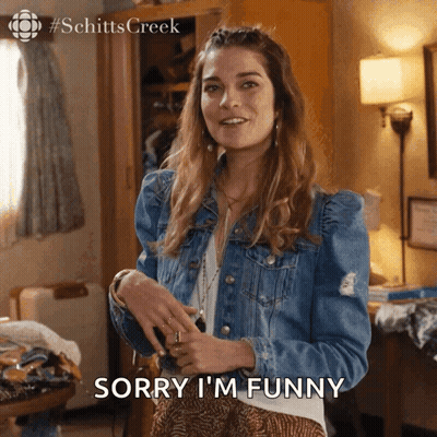Woman Says Sorry I'm Funny GIF